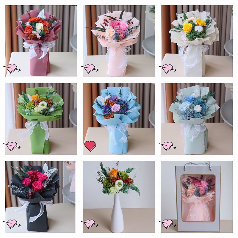2024 Graduation Gifts For Her, Preserved Flower Ro Preserved Flowers And Plants China Preserved Flowers Bouquet for Decor