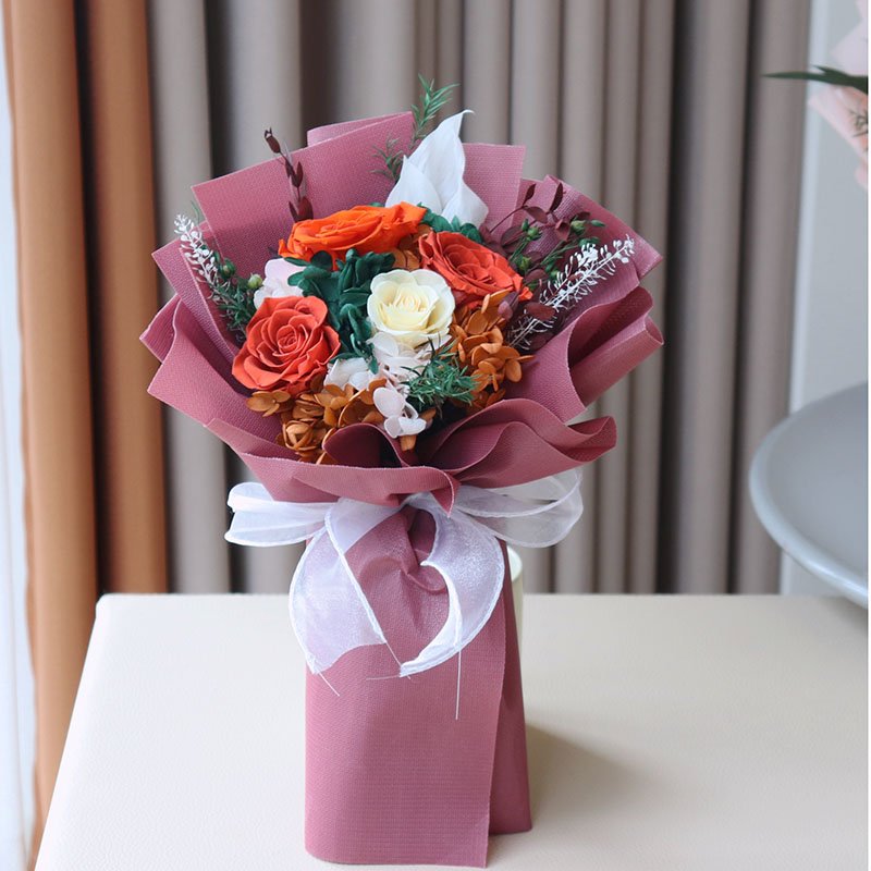 2024 Graduation Gifts For Her, Preserved Flower Ro Preserved Flowers And Plants China Preserved Flowers Bouquet for Decor
