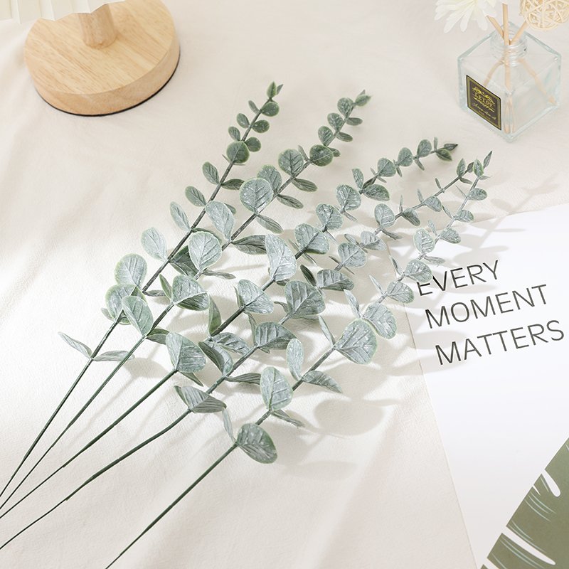 Artificial Plants Greenery Soft Gum Eucalyptus Preserved Flowers and Plants Wedding Decoration