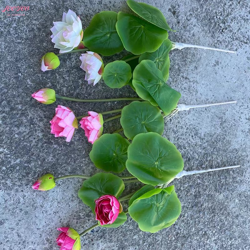2024 Saint Valentine's New Products Artificial Green Plant Lotus Preserved Flowers Home Room Interior Vase Decoration.