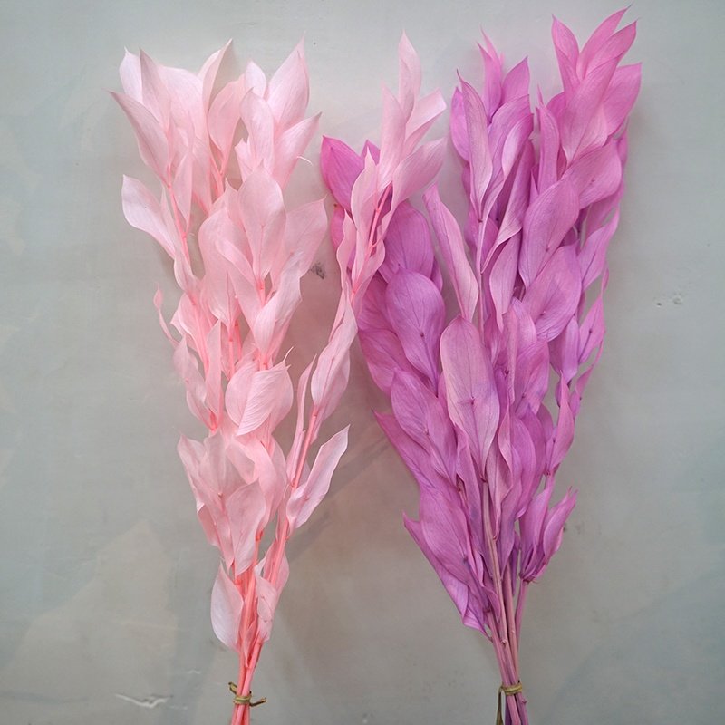 wholesale natural fresh preserved dry flowers bouquet orange leaves dried stalked flower