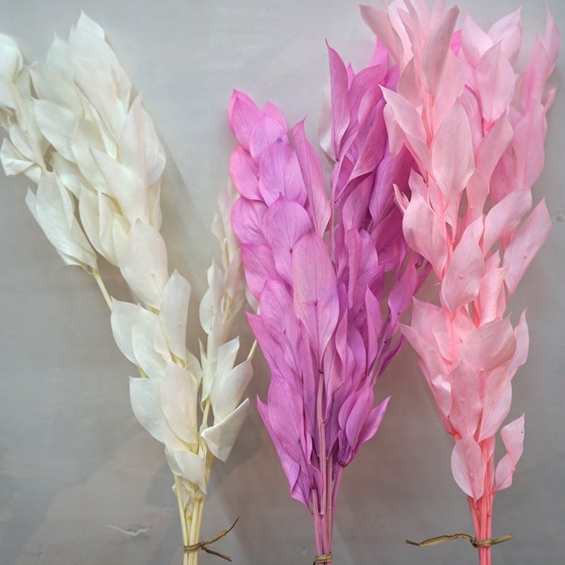 wholesale natural fresh preserved dry flowers bouquet orange leaves dried stalked flower