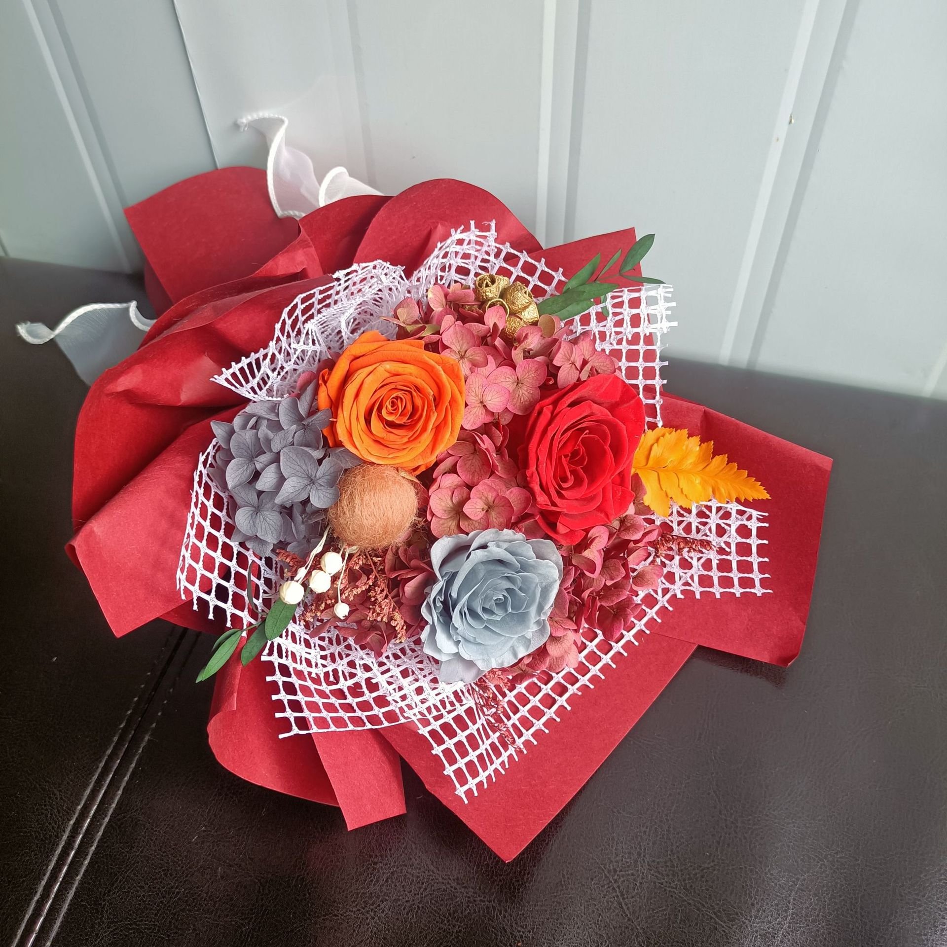 Preserved Flowers Wholesale Nature Preserved Roses Bouquet Eternal Rose Flowers for Mother's Day Decoration