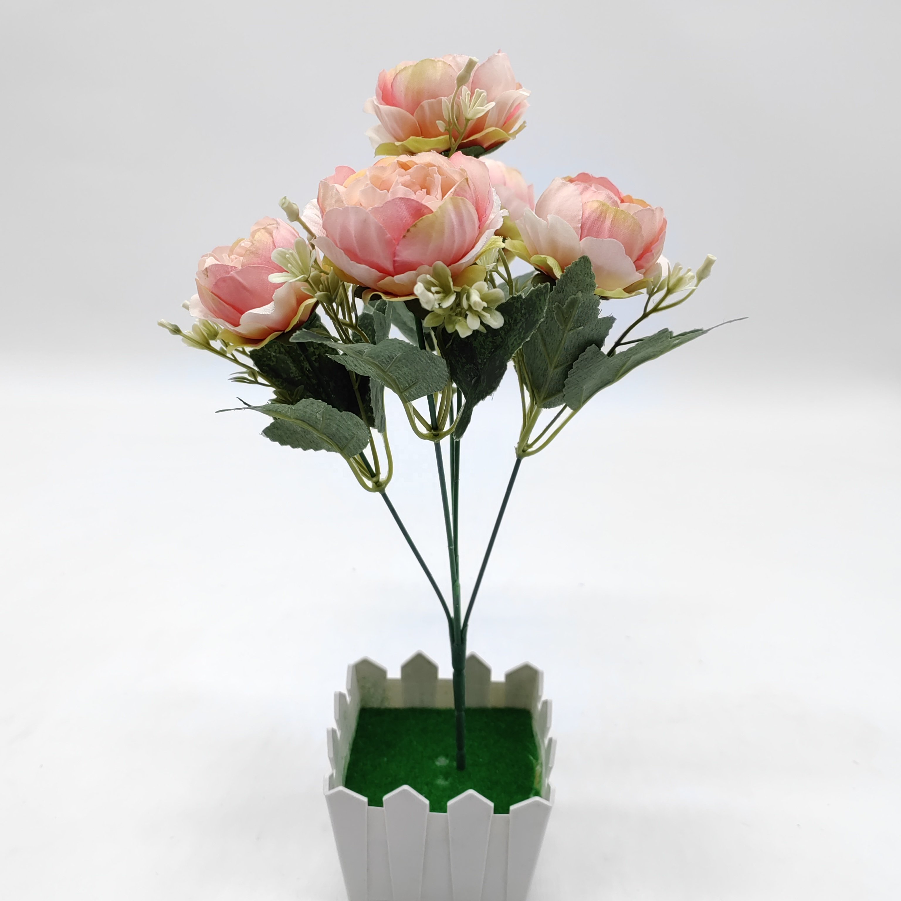 QIDA YL24504 5-Head decorative flowers, wreaths and plants for Wedding Christmas Mother's Day & Valentine's Day Hot Sale 1312275