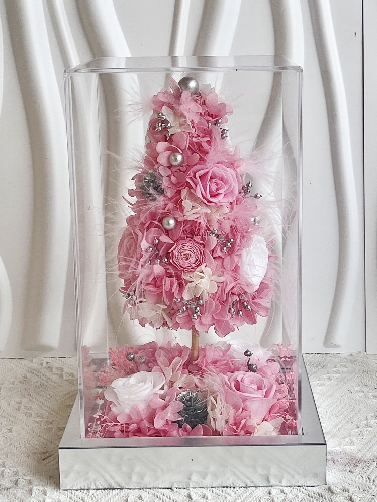 2024 Factory wholesale New Released Eternal Rose Preserved Flower for Christmas tree Gift Christmas anniversary celebration