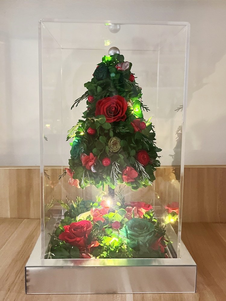 2024 Factory wholesale New Released Eternal Rose Preserved Flower for Christmas tree Gift Christmas anniversary celebration