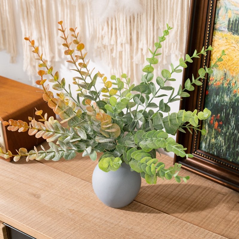 MW20206 quality wholesaler artificial flowers Eucalyptus Leaves decoration real touch Plants ornaments for home decor