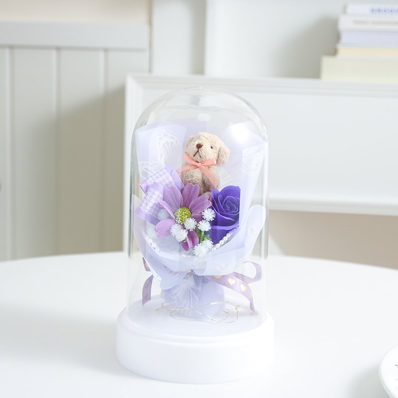 New Design Wholesale Preserved Roses For Sale Eternal Rose Preserved Flower In Glass Dome For Girl Gift Box Mother's Day Gifts