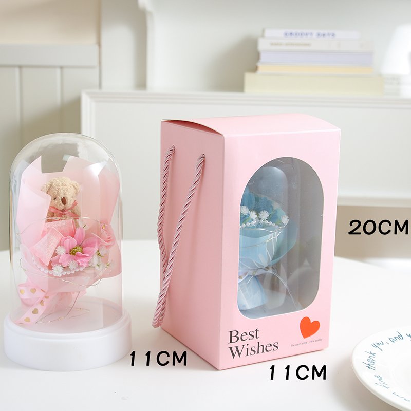 New Design Wholesale Preserved Roses For Sale Eternal Rose Preserved Flower In Glass Dome For Girl Gift Box Mother's Day Gifts