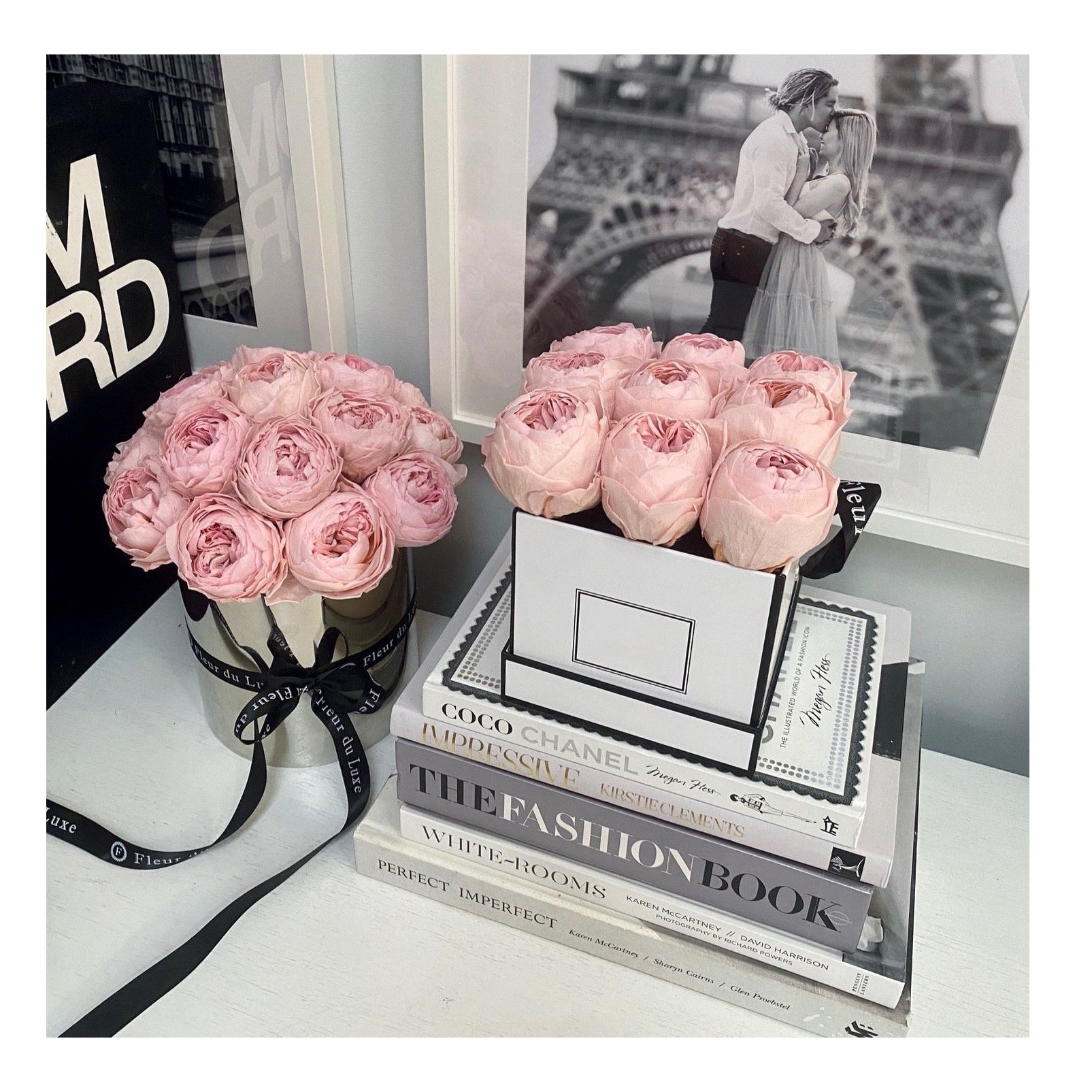 Preserved Pale Pink Peonies flower real touch flowers box peony preserved peonies