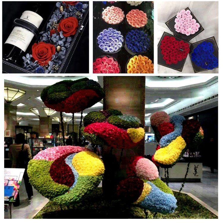 2024 Wholesale Preserved Roses 4-5cm Immortal Flowers For Valentine's Day Gift