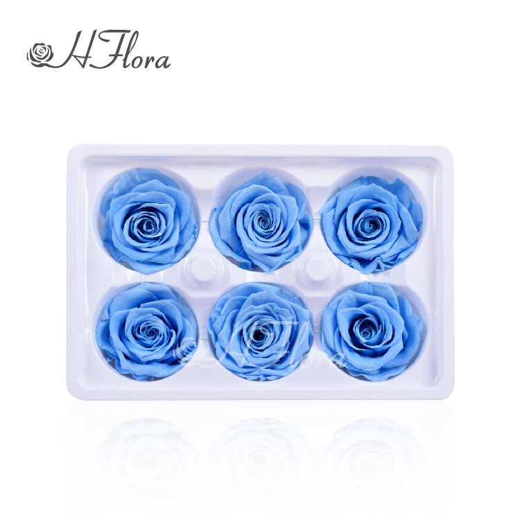 Fashion Attractive Design 6 Heads Rose Preserved Rose Bud 5~6 cm for Christmas Valentines Gift