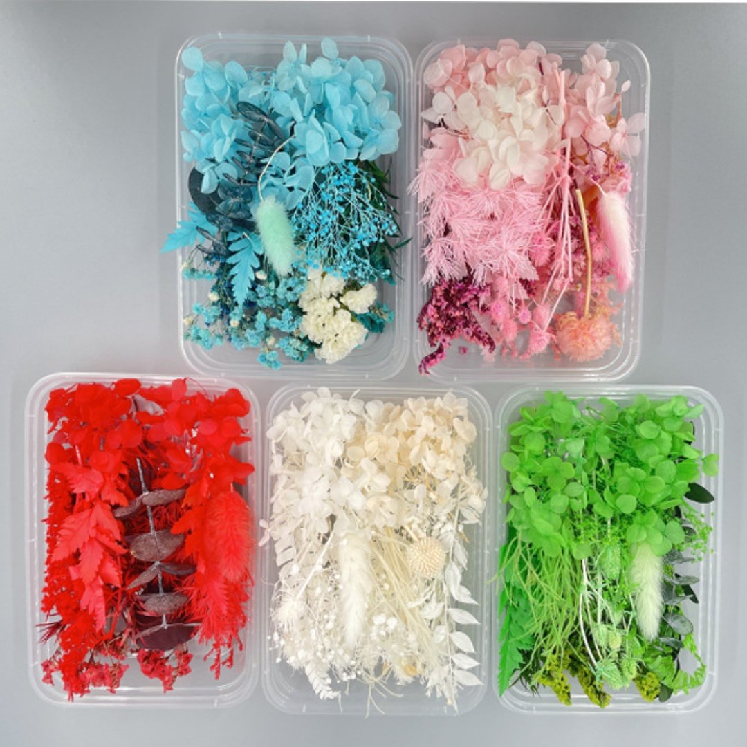 Factory Wholesale DIY Dried Flower Bag Natural Rose/Eucalyptus/ bulk lavender daisy preserved flower material for decoration