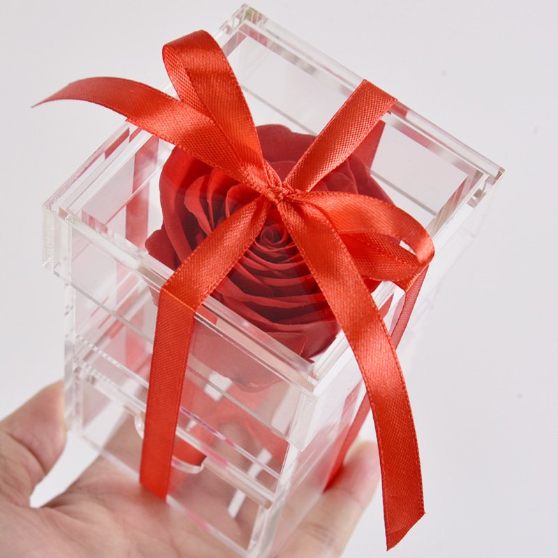 Wholesale Long-lasting Eternal Preserved Flower in Gift Box Colorful Beauty Real Fresh Preserved Roses