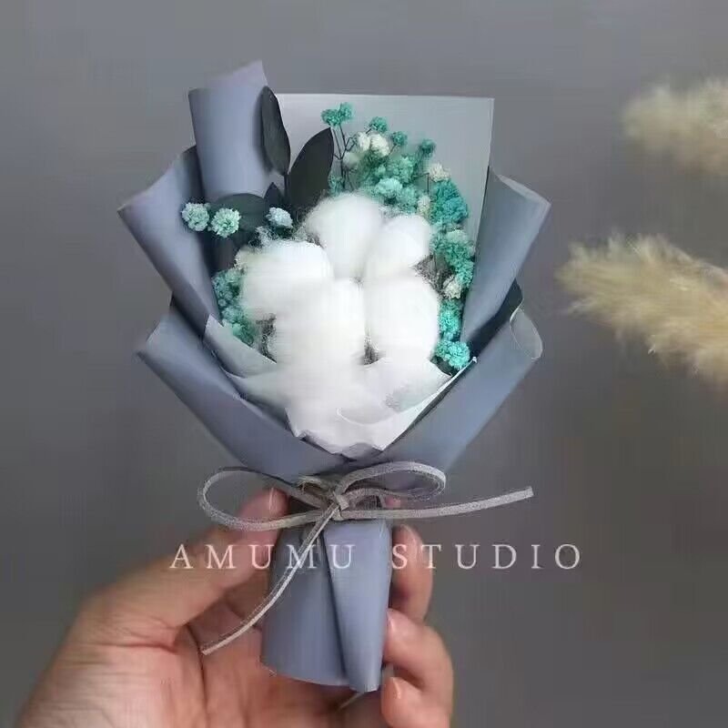 Valentine's Day Gifts Wholesale Flower Dried mini Sunflower Artificial Rose Preserved Flower Bouquet Gift for Women Girls