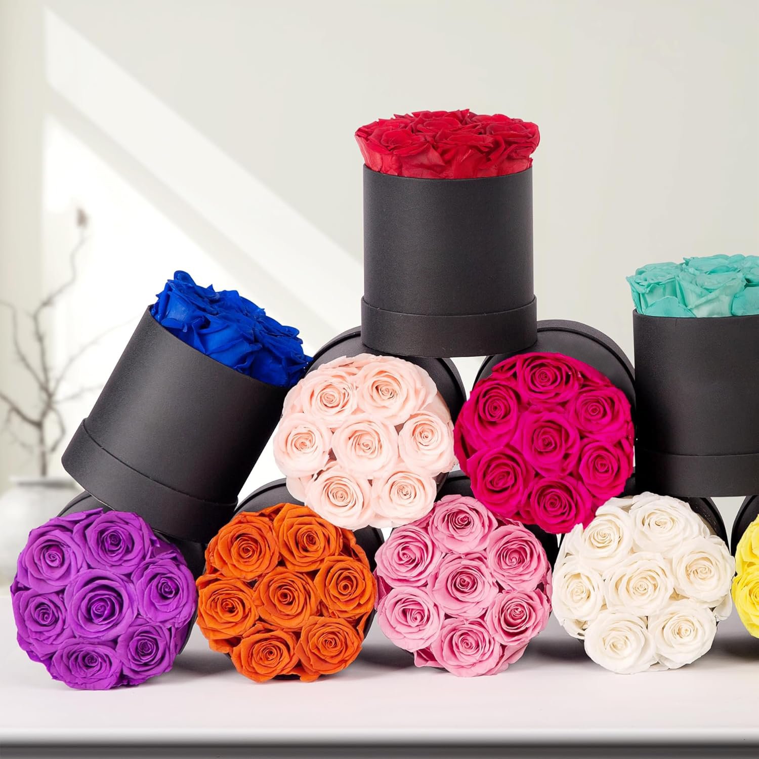 Wholesale Flower Mother's Day Gift Long Life Lasting Real Natural Everlasting Immortal Forever Eternal Preserved Rose in Box