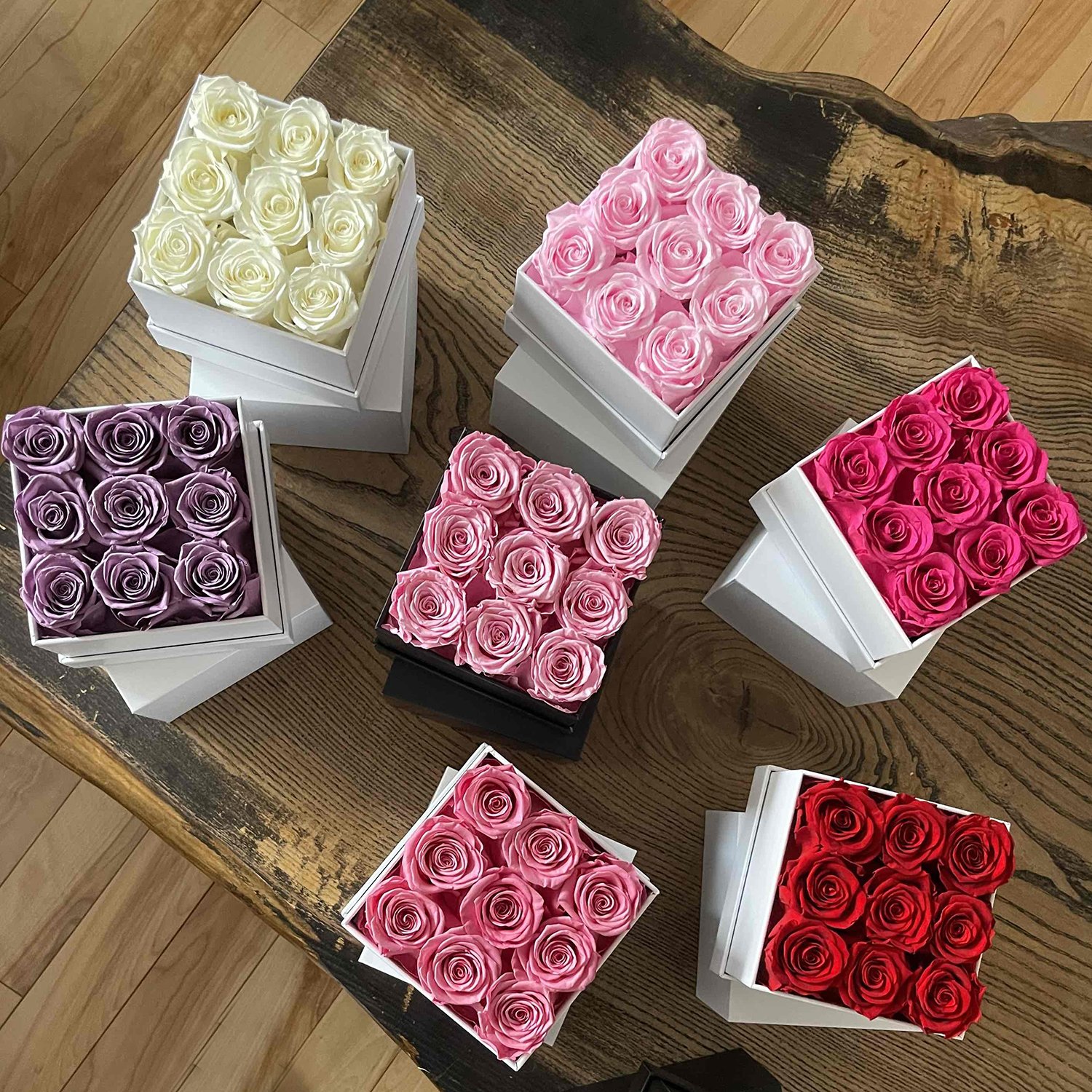 Wholesale Flower Mother's Day Gift Long Life Lasting Real Natural Everlasting Immortal Forever Eternal Preserved Rose in Box