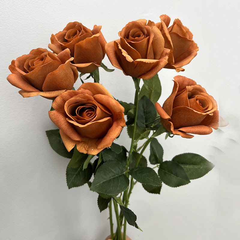 M256 Wholesale Wedding Artificial Rose Real Touch Silk Roses Moisturizer Artificial Real Touch Roses