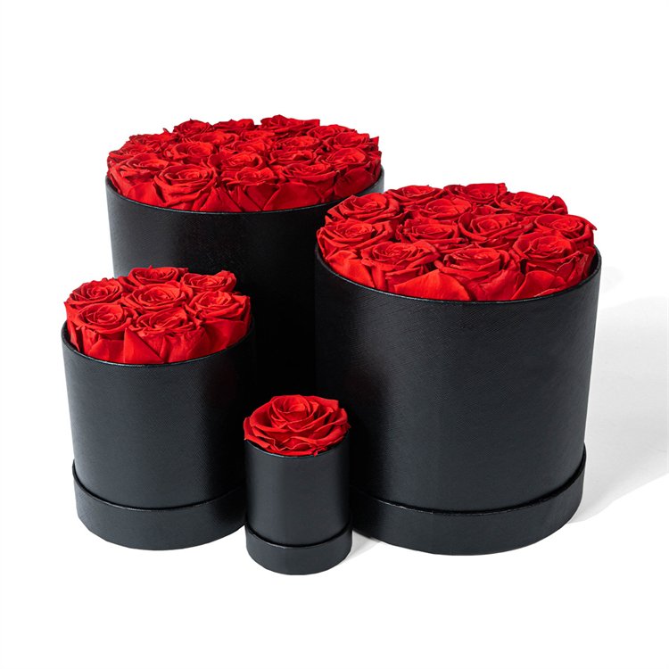 Wholesale Price Eternal roses square box preserved flowers rosas eternas decorative rose forever box gift preserved rose
