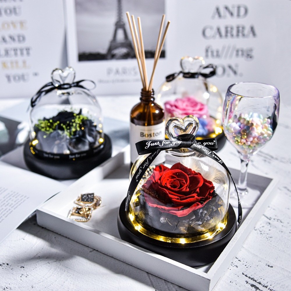 Preserved Fresh Real Rose Flower Gift Box For Valentine's Day Birthday Anniversary Mother's Day Everlasting Eternal Rose Flowers