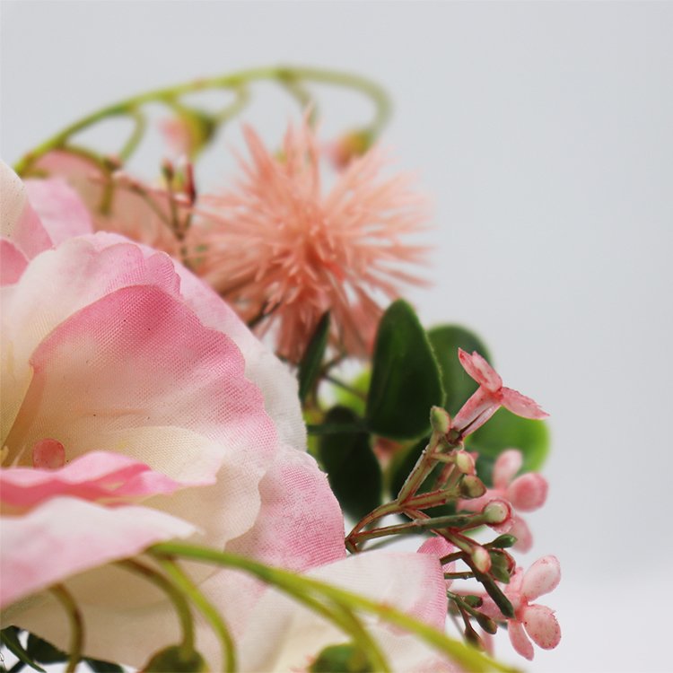 35cm Single Wedding Home Decor Artificial 8 Balloonflower Convallaria Majalis Preserved Flowers Plants Wreaths Decoration