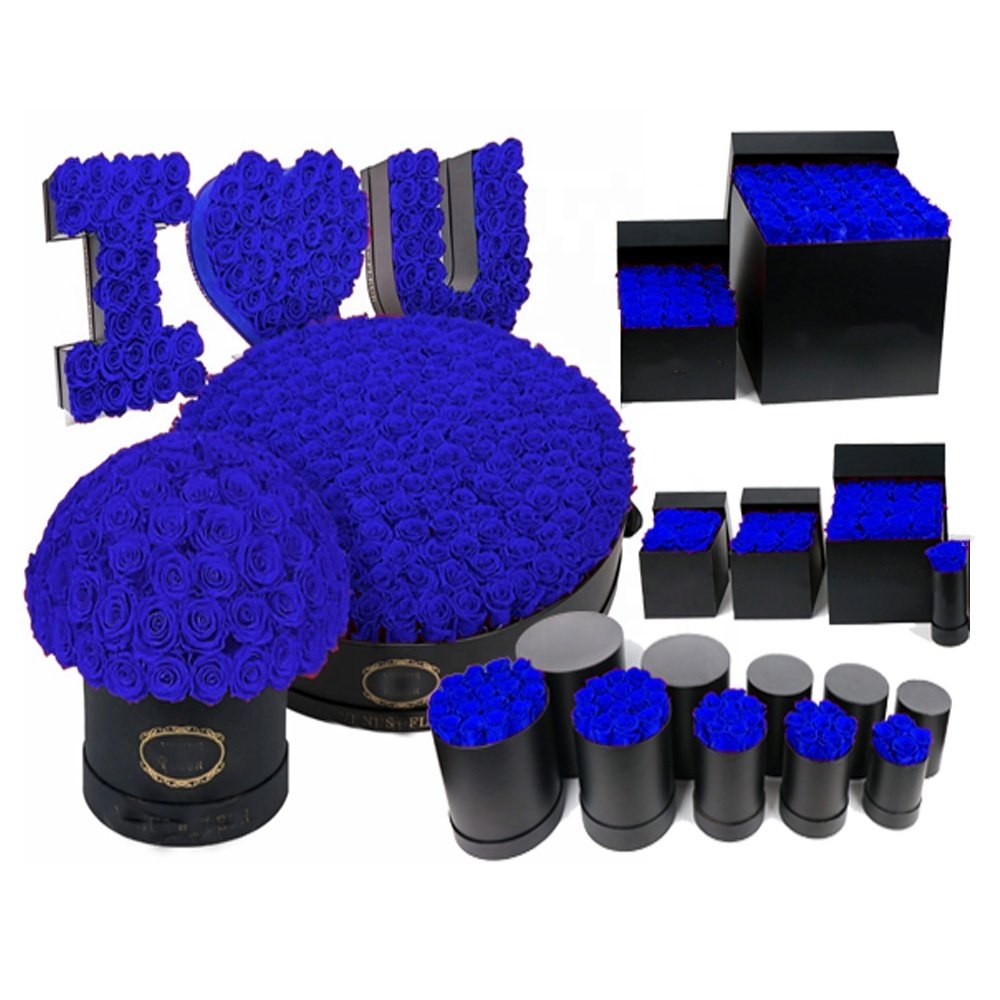 2025 New Design Mushroom Head Flower Gift Box Store Hot Selling Immortal Infinity Eternal Forever Stabilized Preserved Roses