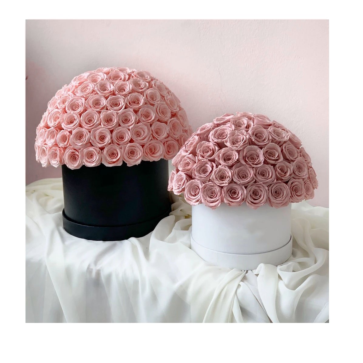 2025 New Design Mushroom Head Flower Gift Box Store Hot Selling Immortal Infinity Eternal Forever Stabilized Preserved Roses