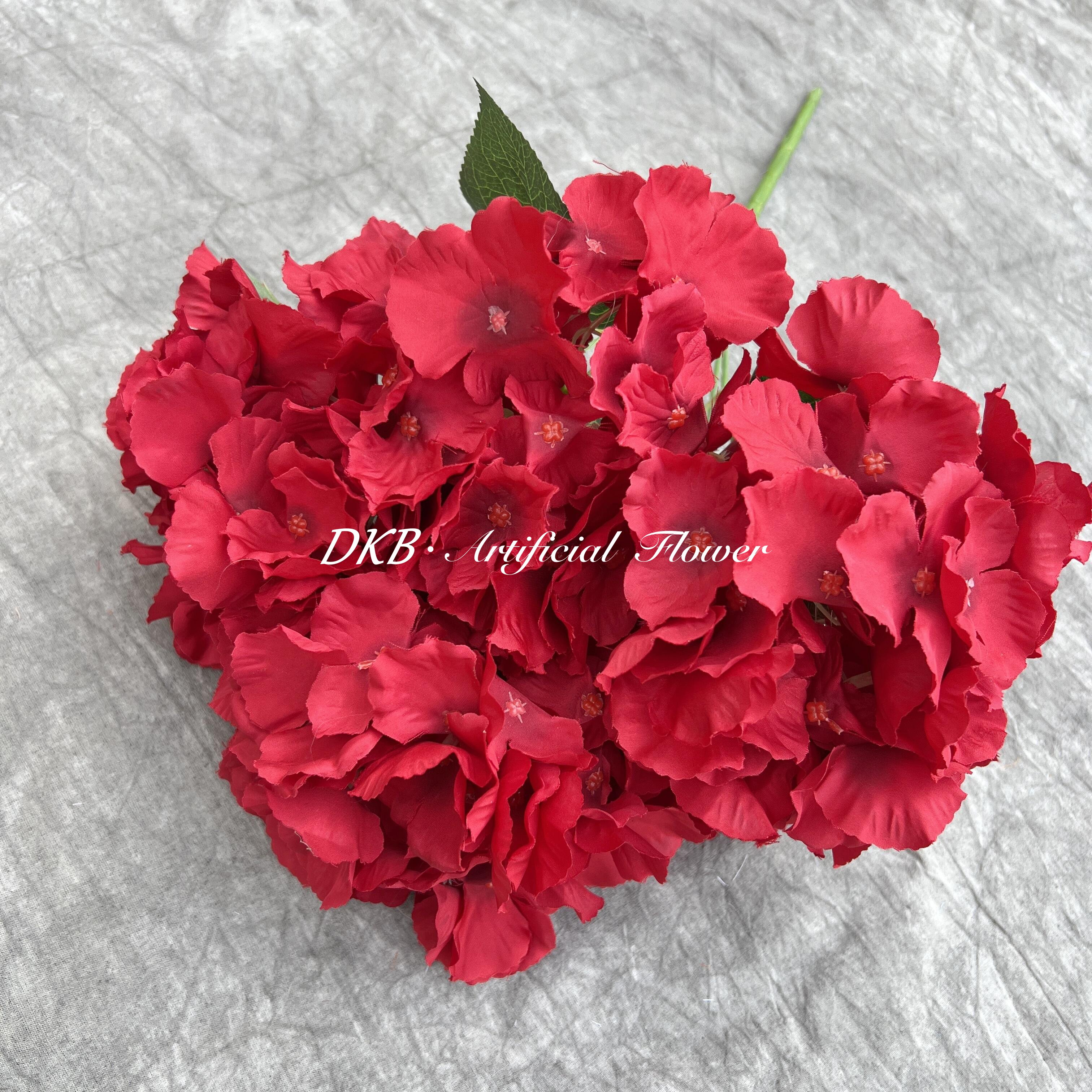 Artificial flower factories wholesale real touch white red artificial hydrangea flowers hydrangea preserved flowers