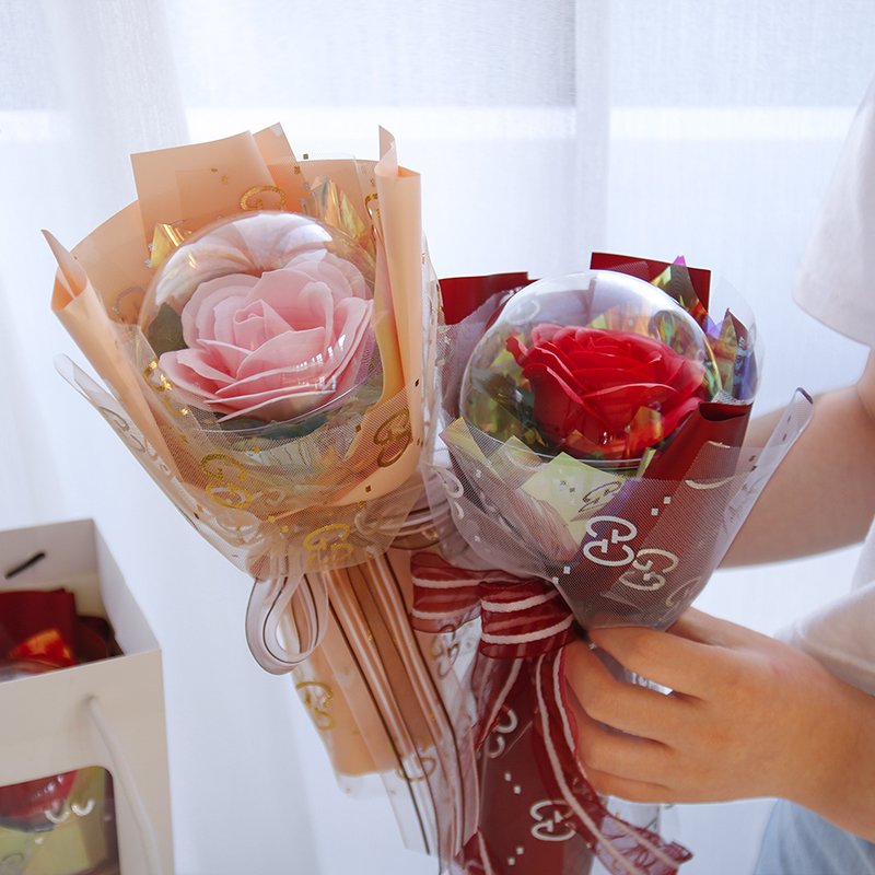 A Single Soap Flower Bouquet Promotional Business Gifts