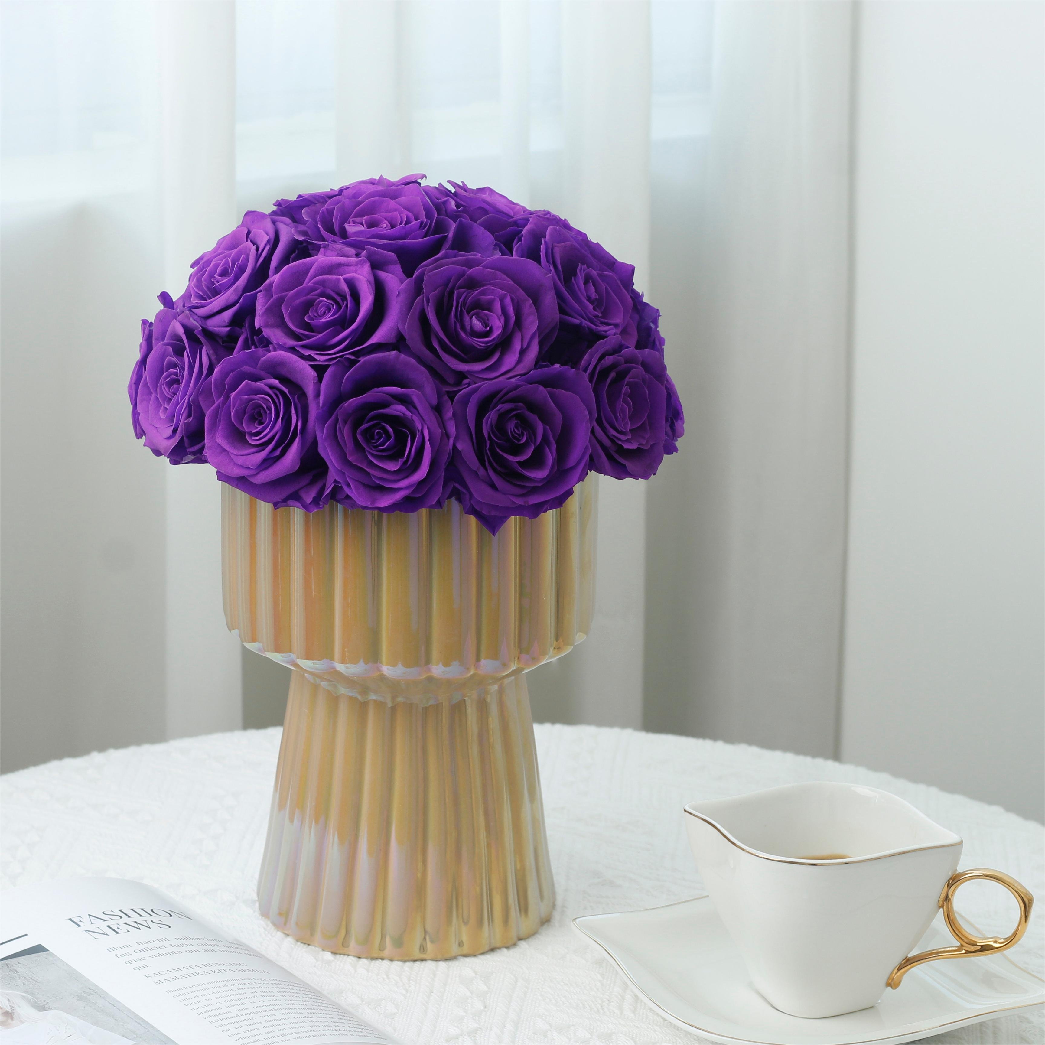 Lovebay Home Decoration Gifts Eternal Rose wholesale Longlift Immortal flores preservadas Natural Real Roses Preserved in a Vase