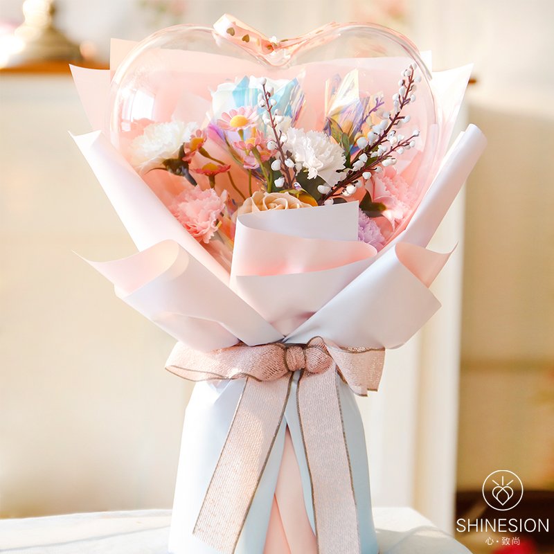 High Quality Creative Eternal Flower Tote Bag Practical Soap Flower Birthday Gift For Girlfriend