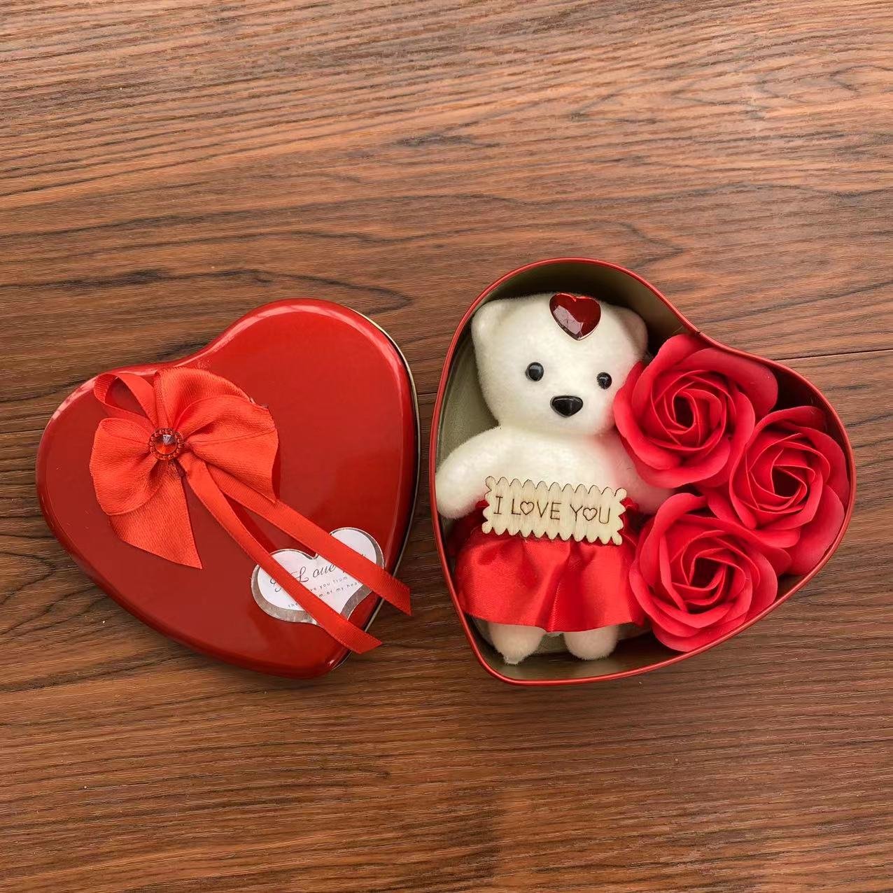 Popular Soap Rose Flower Gift Box Rose Soap Flower Gift with Flower Box for Gift Holiday Party Christmas