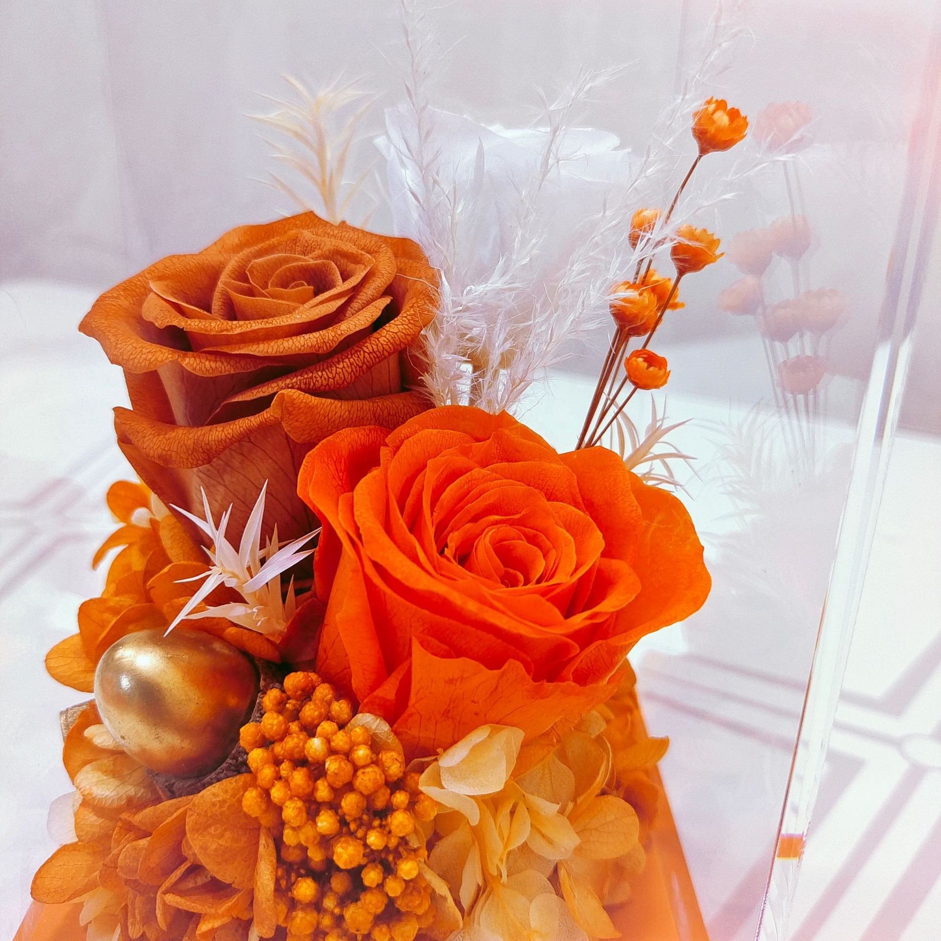 High Quality Real Touch Infinity Forever Eternal Preserved Roses Valentine's Day Flower Arrangement Gift Box Mother's Day Gifts