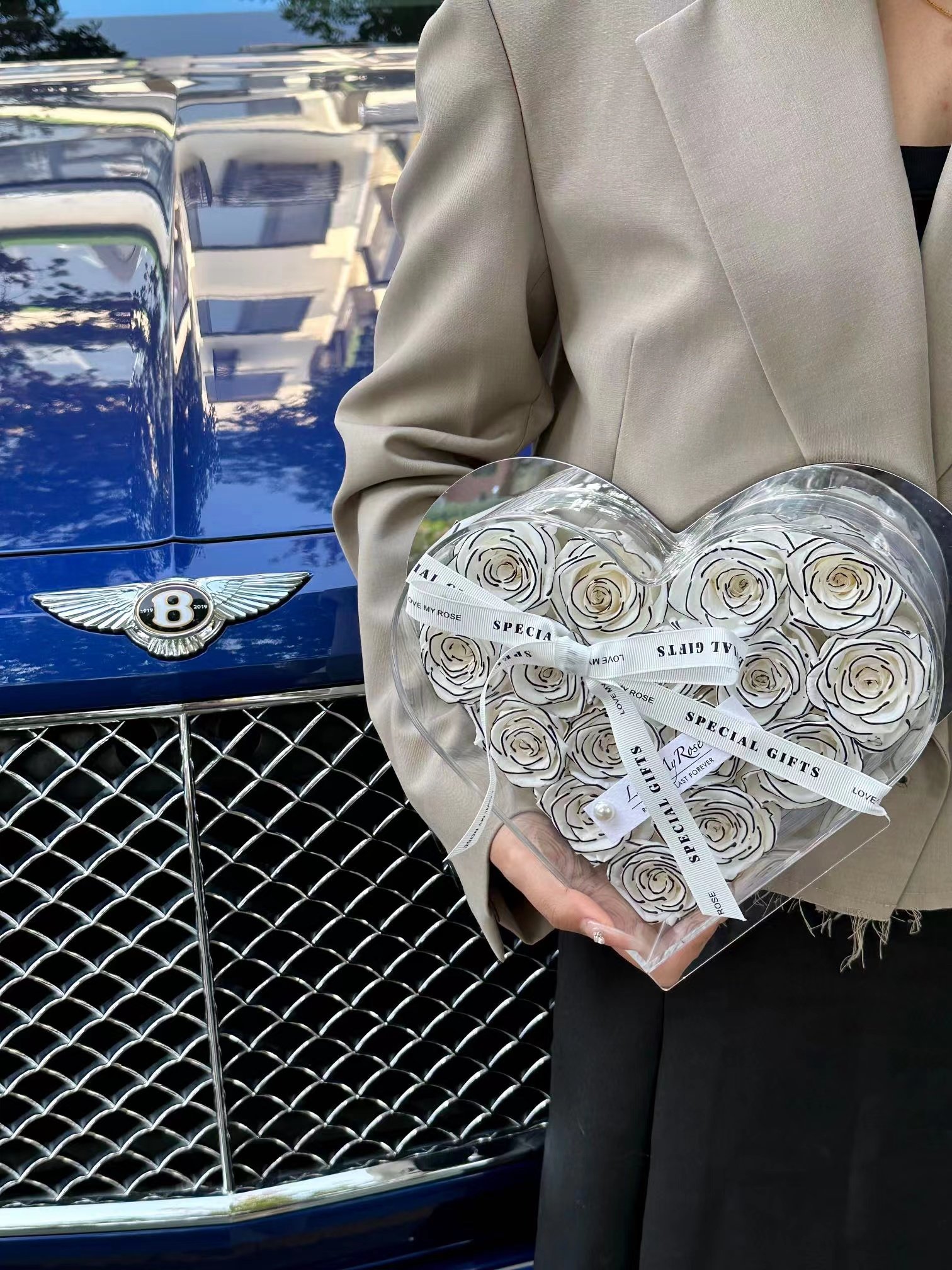 New Valentines Day Gift 2023 Forever Roses Romantic Gifts Luxury Flower Box Preserved Rose Bouquet Preserved Flowers