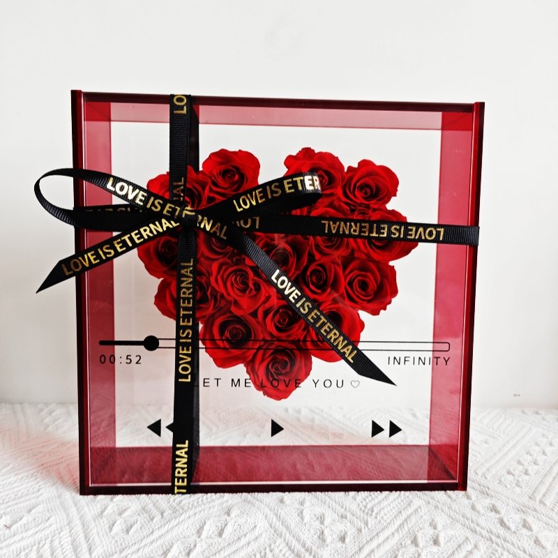 2024 Valentine Wholesale Luxury Gift Preserved Flower Box Everlasting Stabilized Preserved Rose In Gift Box