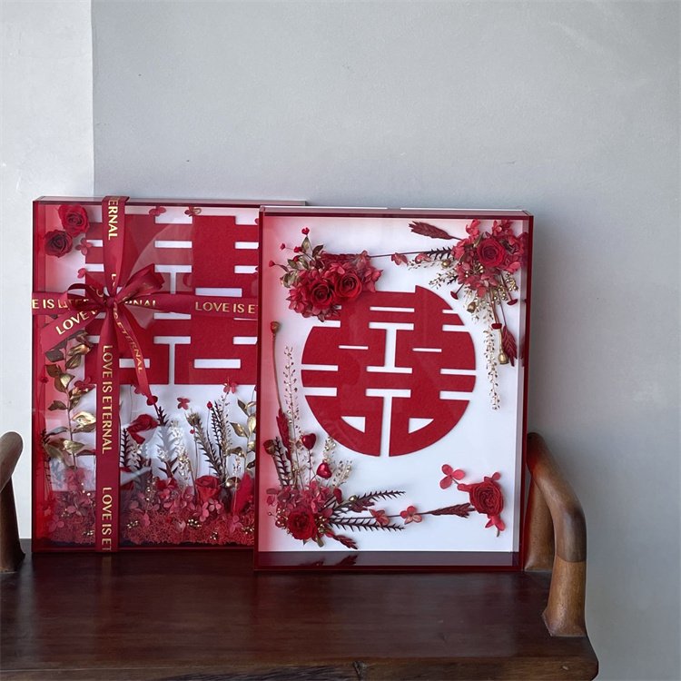 High Quality Original Vintage Style Diy Preserved Fresh Forever Flower Picture Photo Frame