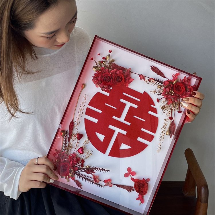 High Quality Original Vintage Style Diy Preserved Fresh Forever Flower Picture Photo Frame
