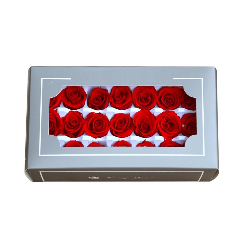 Eternal preserved rose flower 21 pcs wholesale permanent A Grade eternity roses 2 - 3 cm everlasting real touch Preserved Rose