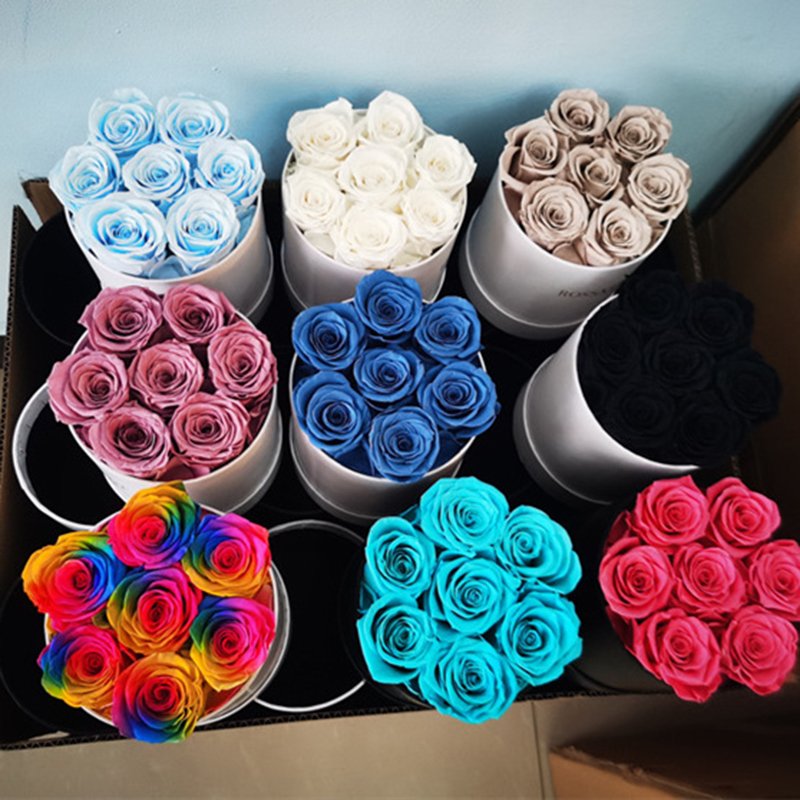 high quality natural flower long lasting immortal infinity eternal forever preserved rose in box mothers valentines day gift