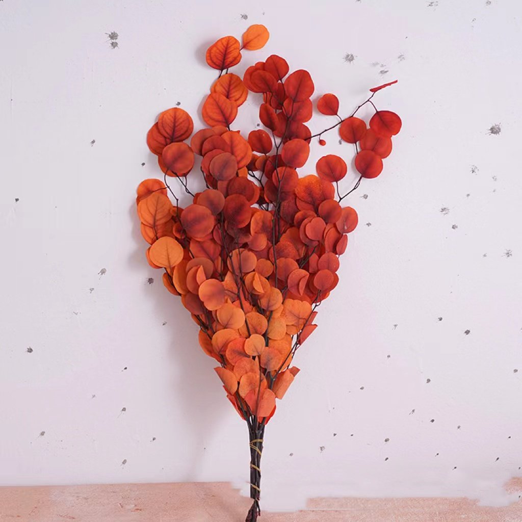 INS most popular decorative flowers preserved leaves bleached apple leaf eucalyptus leaves for outdoor indoor decoration