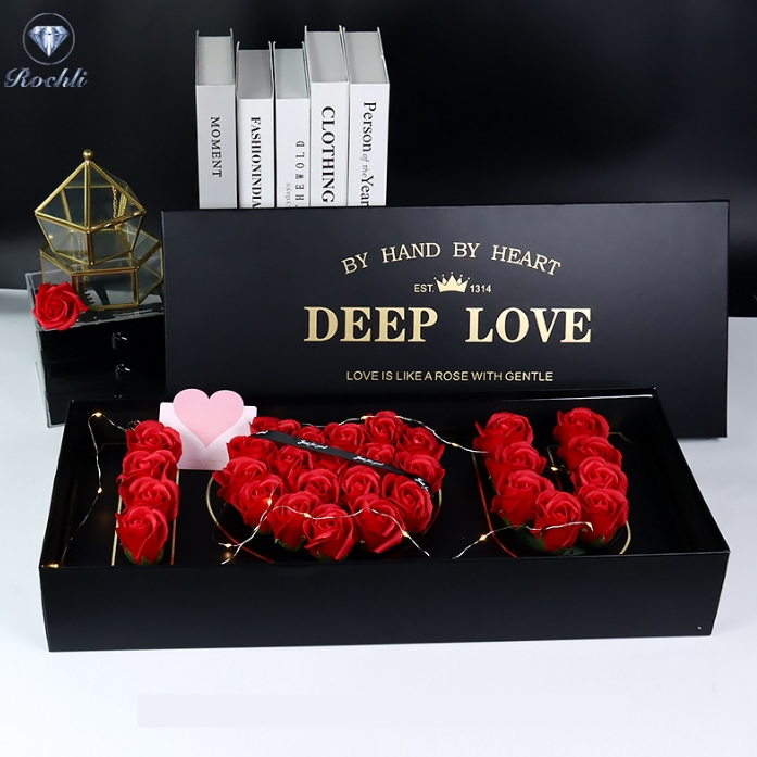 Wholesale I Love You Preserved Roses I love U Gift Boxes Valentine's Day Christmas Graduation Mother's Day Easter Celebrations