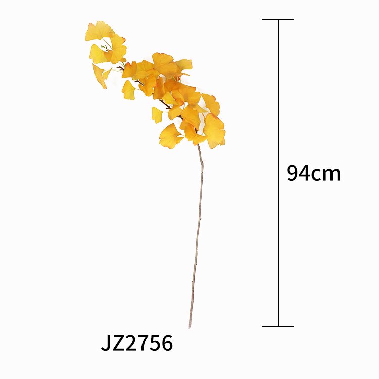 Wholesale 94cm Ginkgo Leaf Preserved Flowers & Plants Wedding Artificial Decorative Wreaths & Decorations