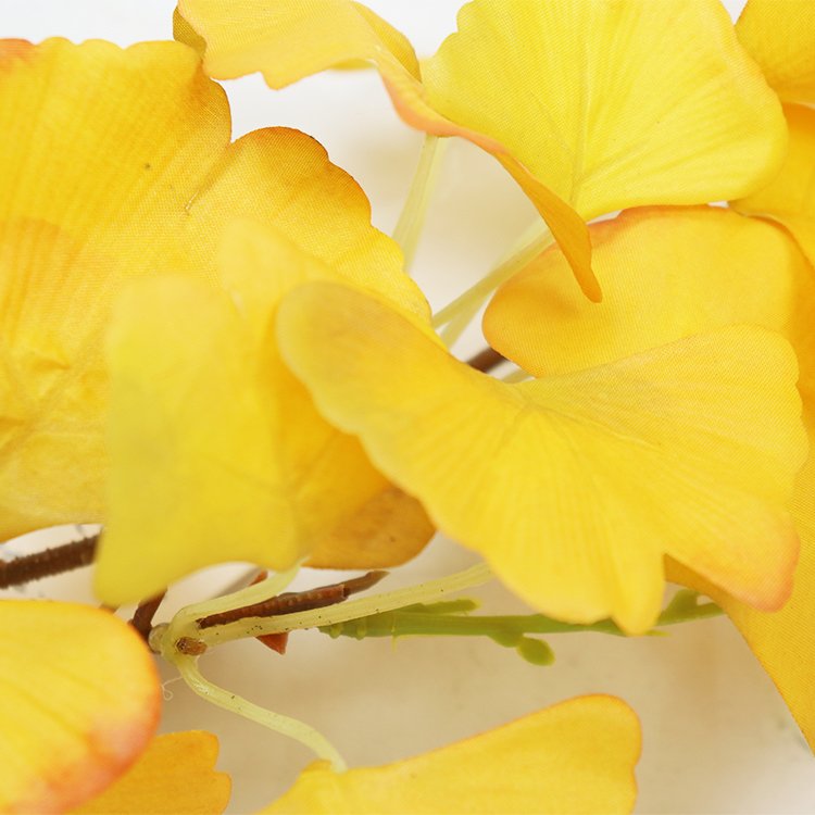 Wholesale 94cm Ginkgo Leaf Preserved Flowers & Plants Wedding Artificial Decorative Wreaths & Decorations