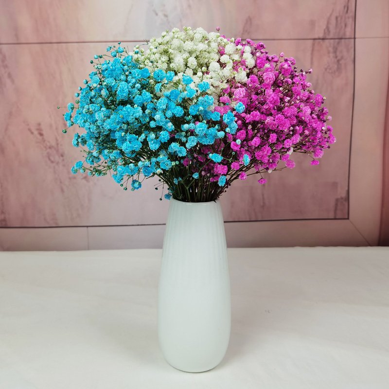 Wholesale Wedding Decoration preserved gypsophila flower White Babies Breath bouquet white gypsophila