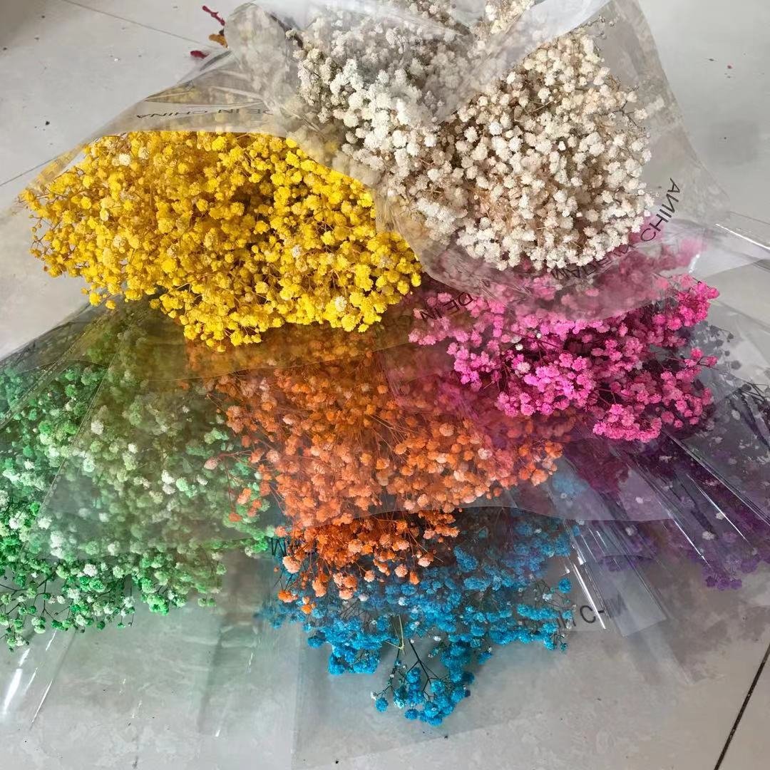 Wholesale Wedding Decoration preserved gypsophila flower White Babies Breath bouquet white gypsophila