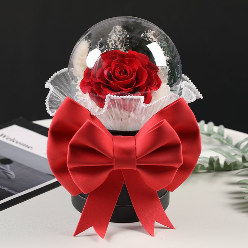 Valentine's Day Mother's Christmas gift customized eternal rose flowers luxury gift boxes preserved rose flower bobo balloon