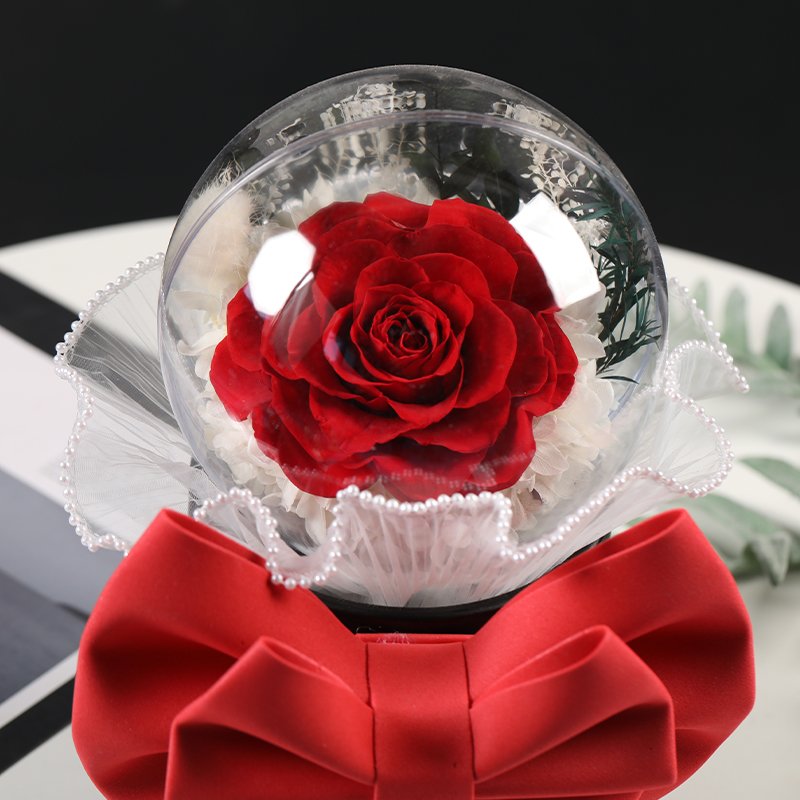 Valentine's Day Mother's Christmas gift customized eternal rose flowers luxury gift boxes preserved rose flower bobo balloon