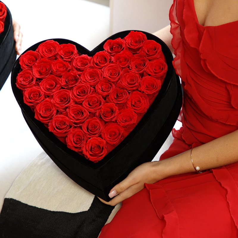 Factory Wholesale Valentine's Day Lover Gifts Forever Decorated Save Rose Box Flower Luxury Custom Box