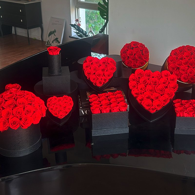 Factory Wholesale Valentine's Day Lover Gifts Forever Decorated Save Rose Box Flower Luxury Custom Box
