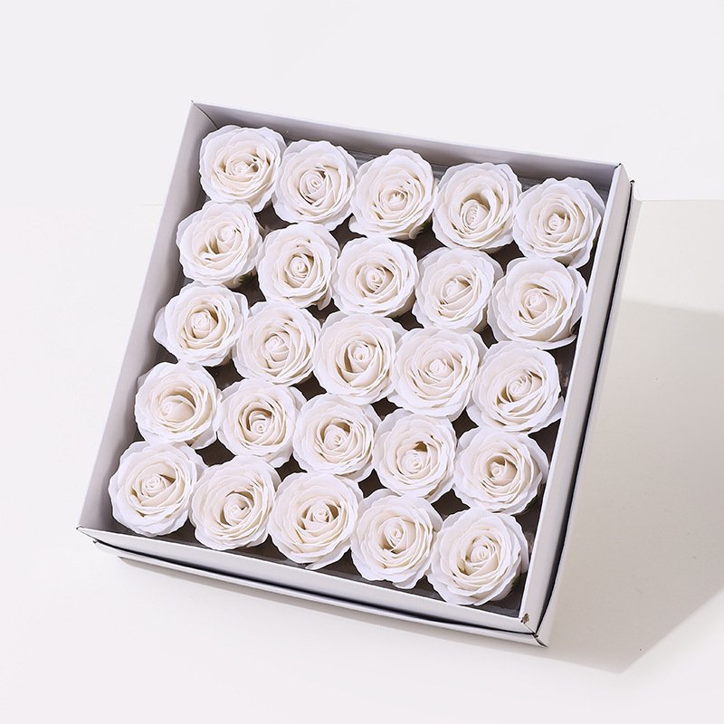 Diy Handmade Soap Rose Flower 7Layer Preserved Fresh Flower Soap Flower 25piece A Box